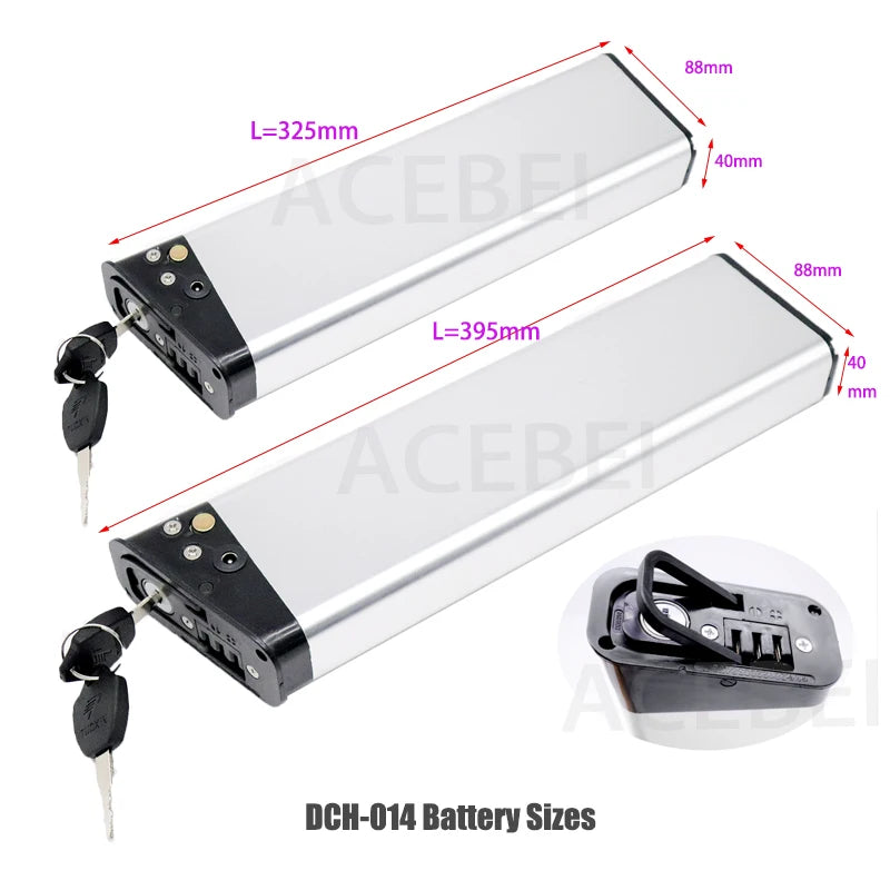 Ebike Battery 36V 8Ah 12.8Ah for ANCHEER AM1908 Z4 Panda XL