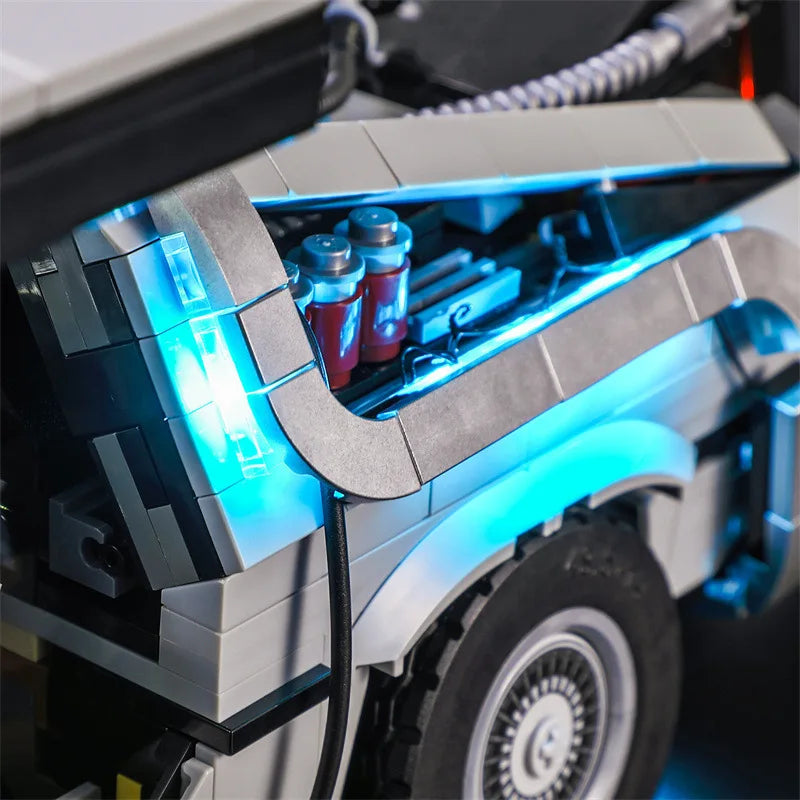 LED Lighting Kit For LEGO 10300 DeLorean Time Machine