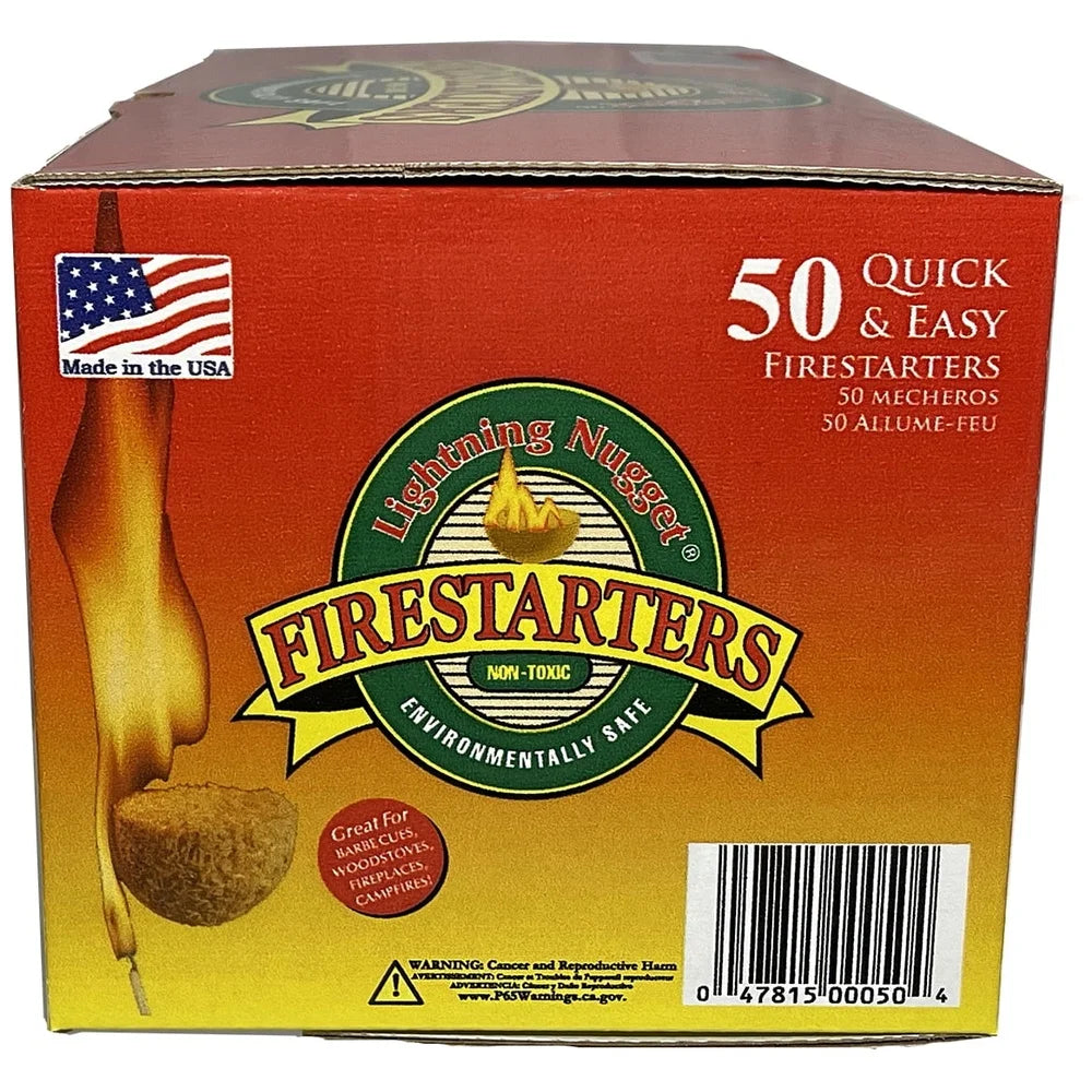All Natural Pine Scented Fire Starters 50 Count Outdoor Use