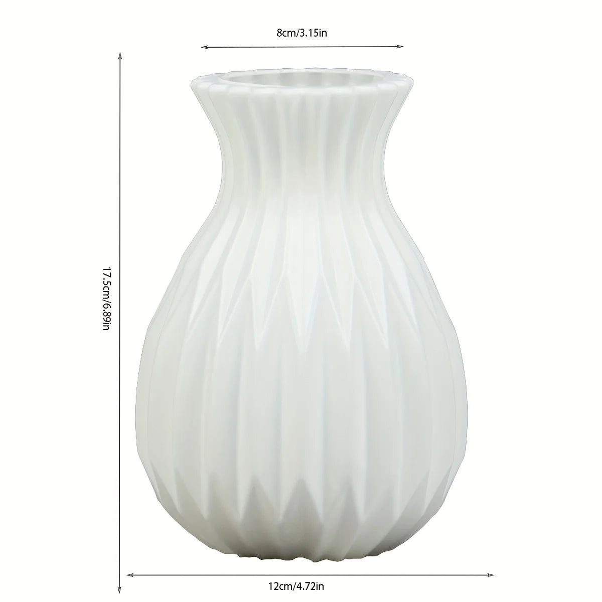 Imitation Ceramic Plastic Vase Centerpiece For Living Room Modern Decor