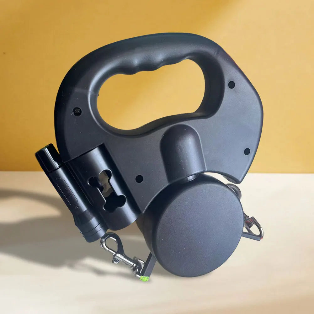 Double Headed Dog Leash Traction Rope 360 Degree Swivel Dog Walking Leash Dual Pet Leash for Small Medium Dogs