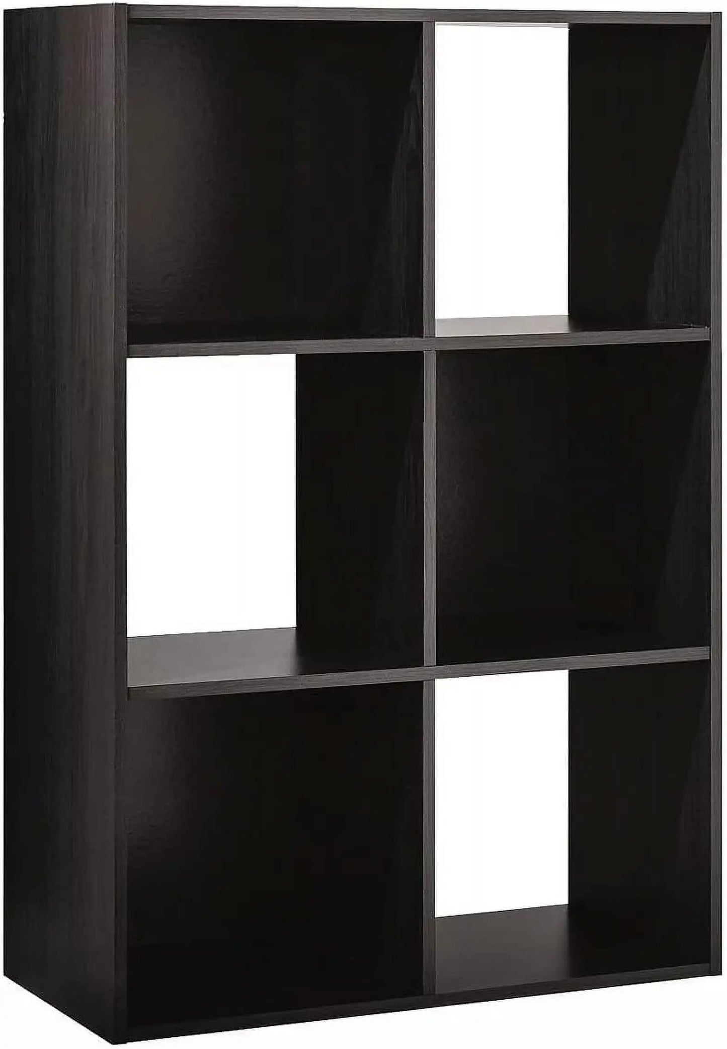 11 Inch 6 Cube Organizer Shelf Bookcase White Wood Storage