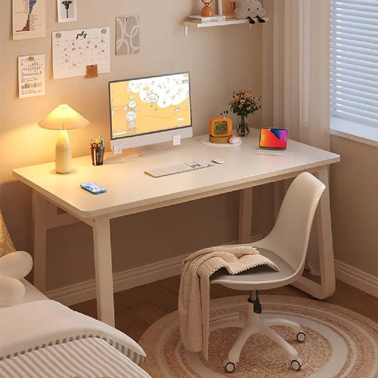 White Computer Desk Modern Simple Style Home Office Bedroom