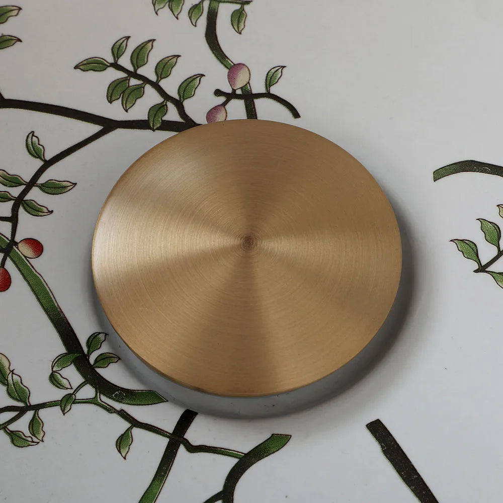 Jieni Art Ceramic Basin Set Blossoms Spring Brass Tap