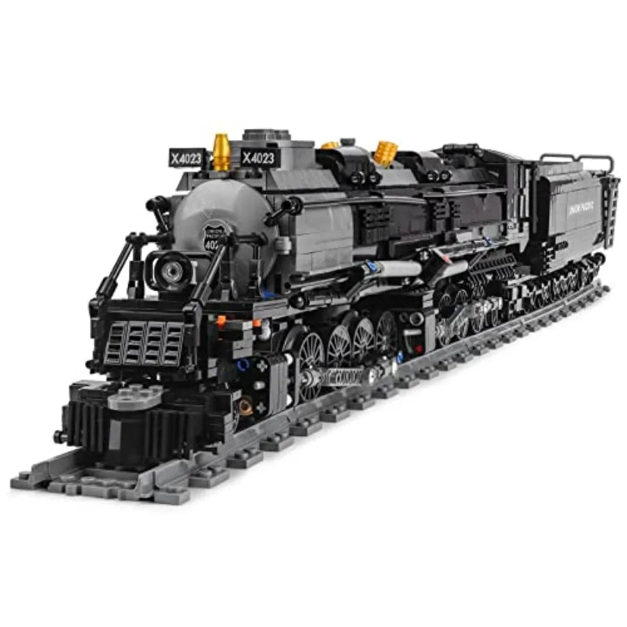 Steam Model Train Building Blocks Set 1608 Pieces Locomotive Display Toy