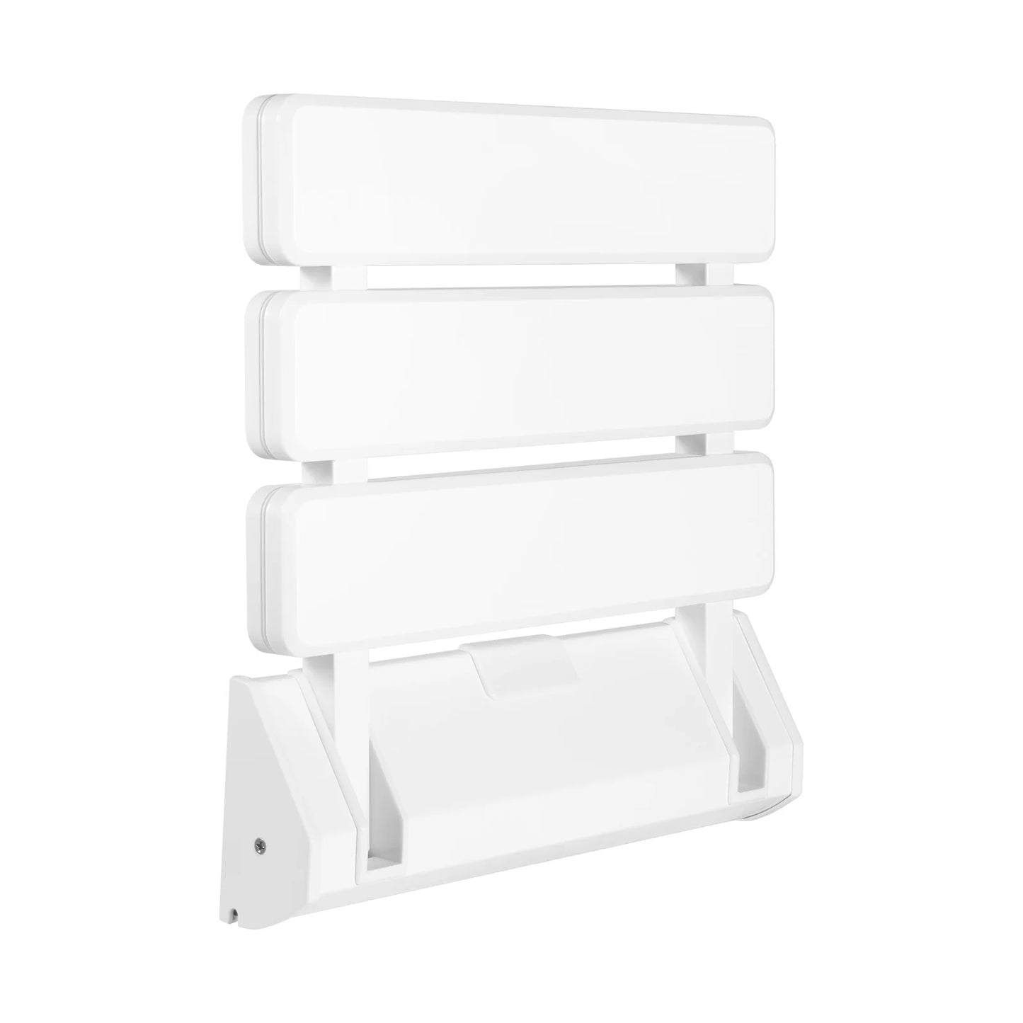 Wall Mounted Folding Shower Seat Non Slip White Stool