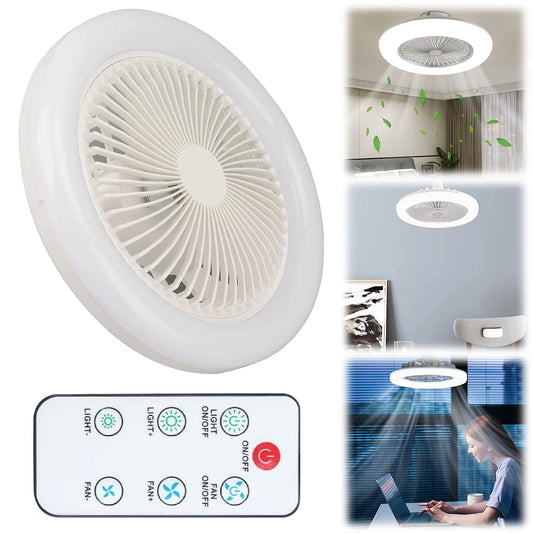 Ceiling Fan with Light Flush Mount Remote Control Modern Dimmable Ceiling Fan for Living Room and Dining Room