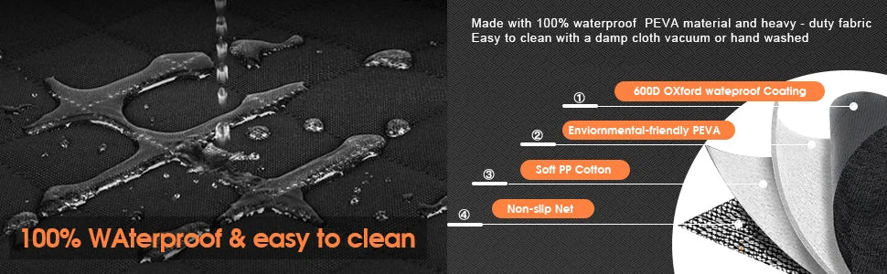 Dog Car Seat Cover Hammock Waterproof Non Slip Durable Travel For Cars Trucks