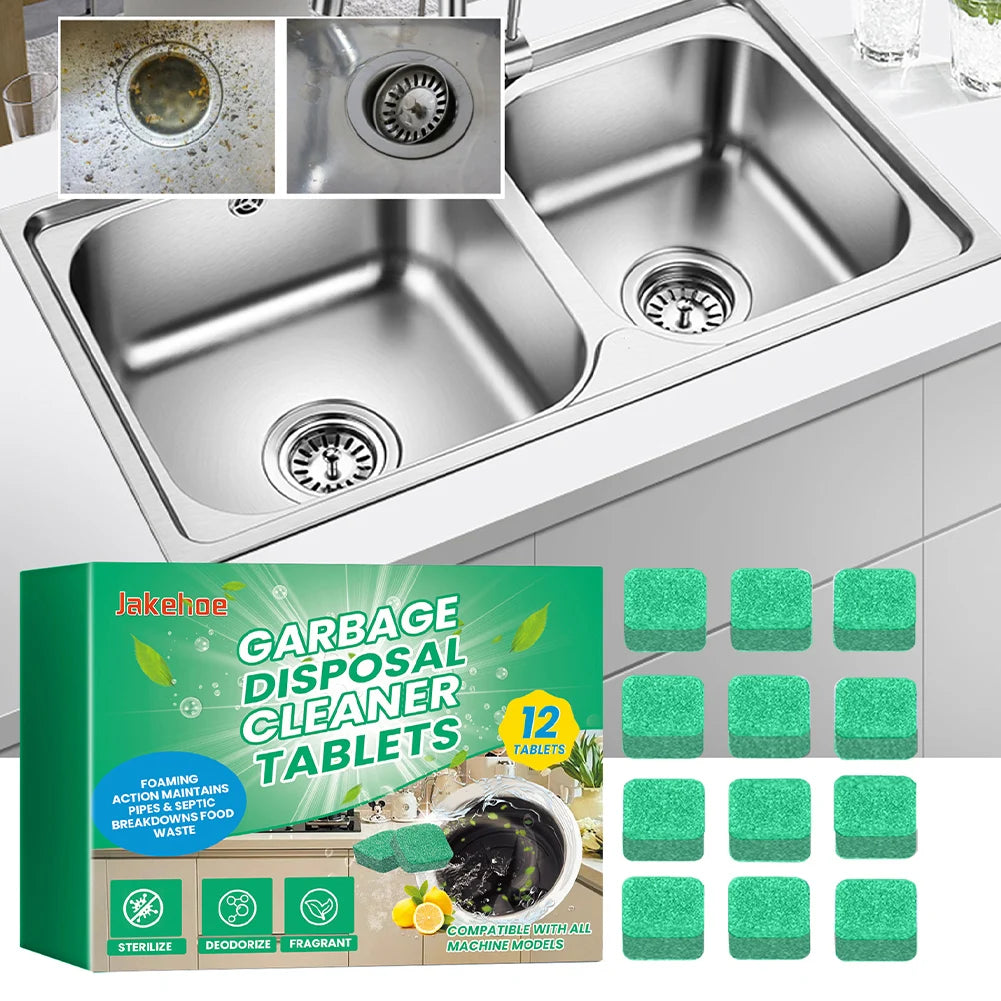 Garbage Disposal Cleaner Deodorizer Tablets Kitchen Sink