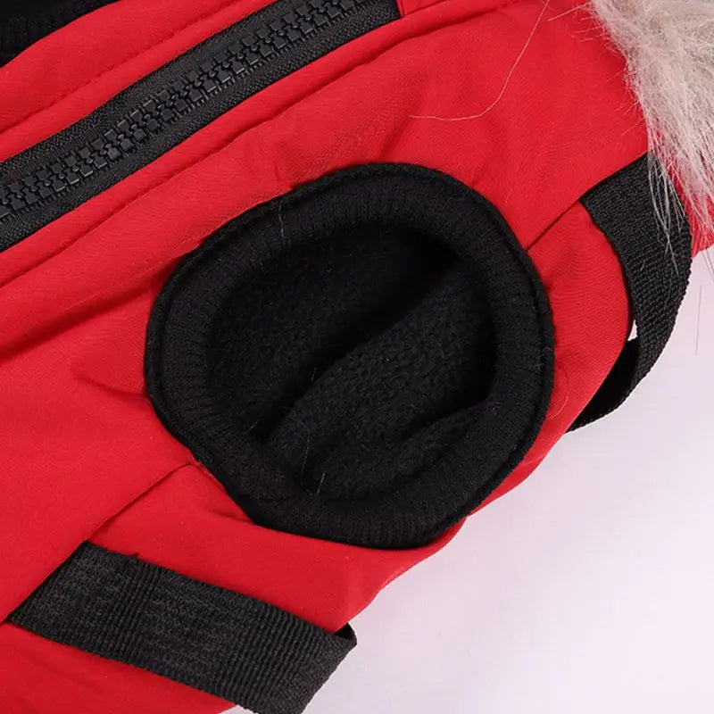 Winter Dog Jacket With Harness Waterproof Hooded Coat For Small Medium Dogs
