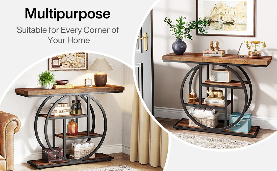 Tribesigns 41.3 Inch Console Table Four Tier Entryway