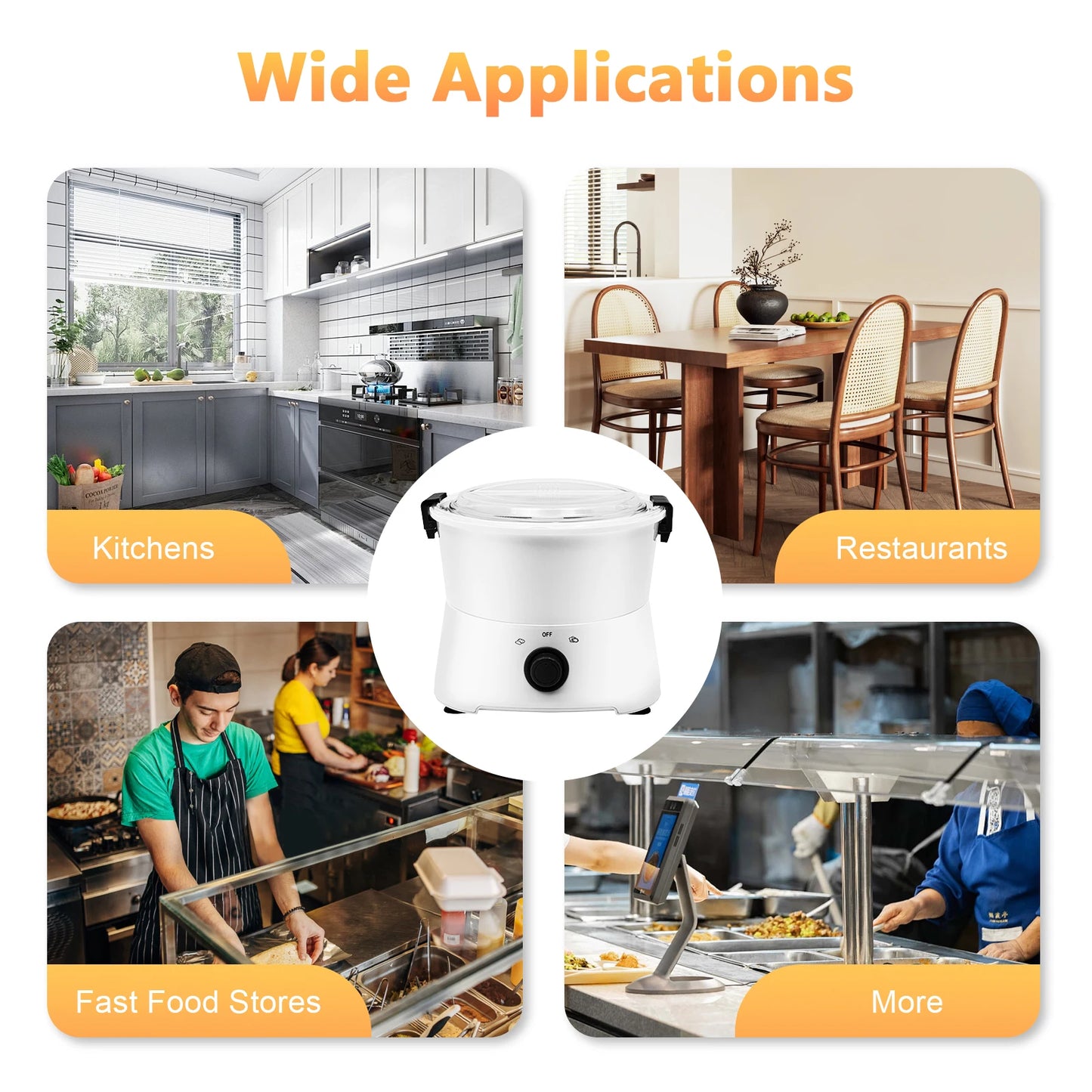 85W Electric Potato Peeler One Button Automatic Spinner