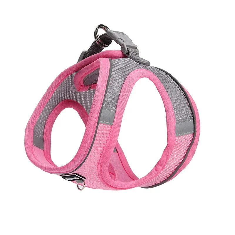 Adjustable Vest Dog Harness for Small Dogs Reflective Leash
