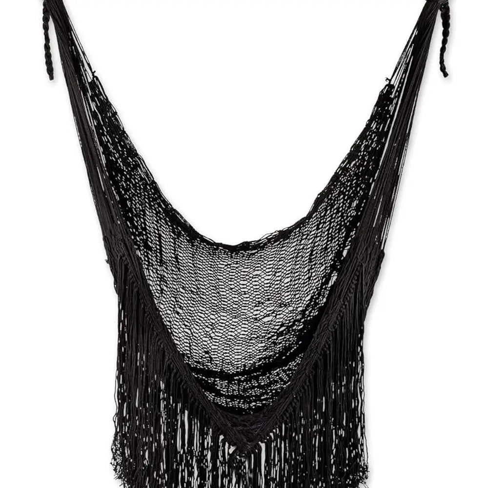 Black Cotton Sea Breeze Handmade Hammock Swing By Novica