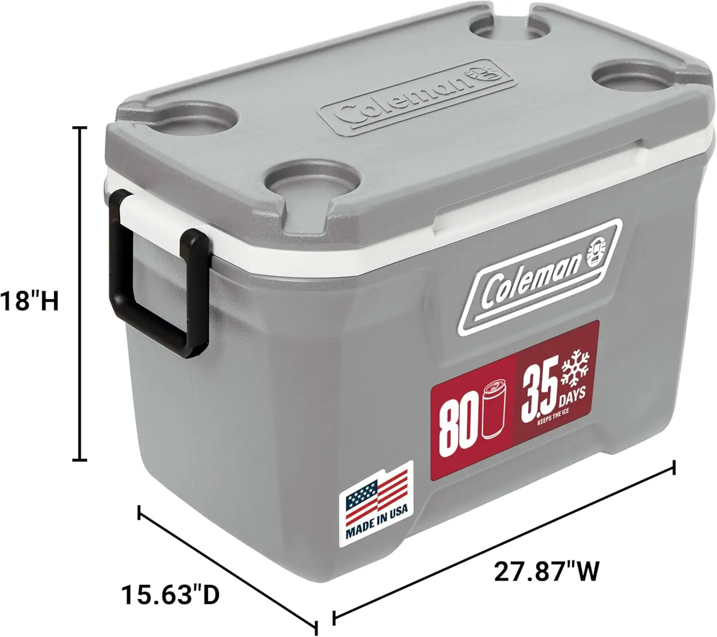 Insulated Portable Hard Cooler Keeps Ice Up To 5 Days 52 70 120 150 Quart