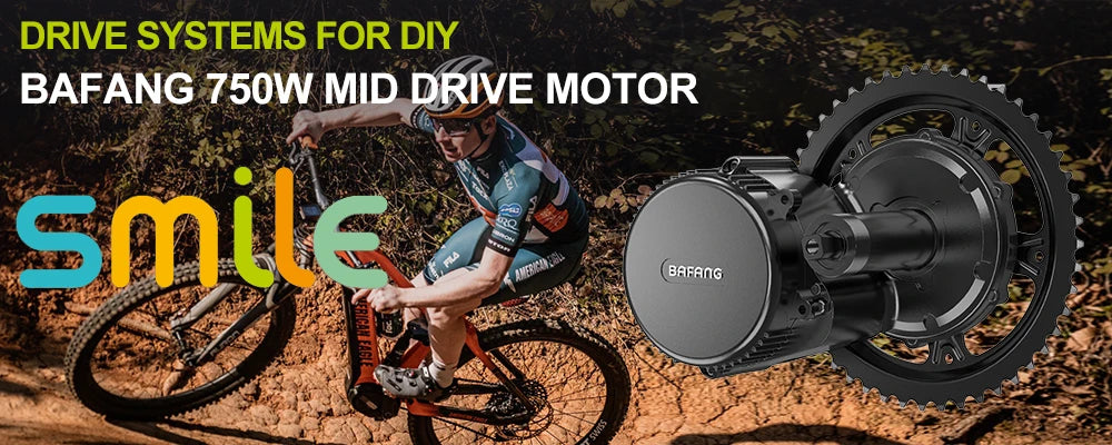 Bafang 750W 48V Mid Drive Motor BBS02B For eBike Kit