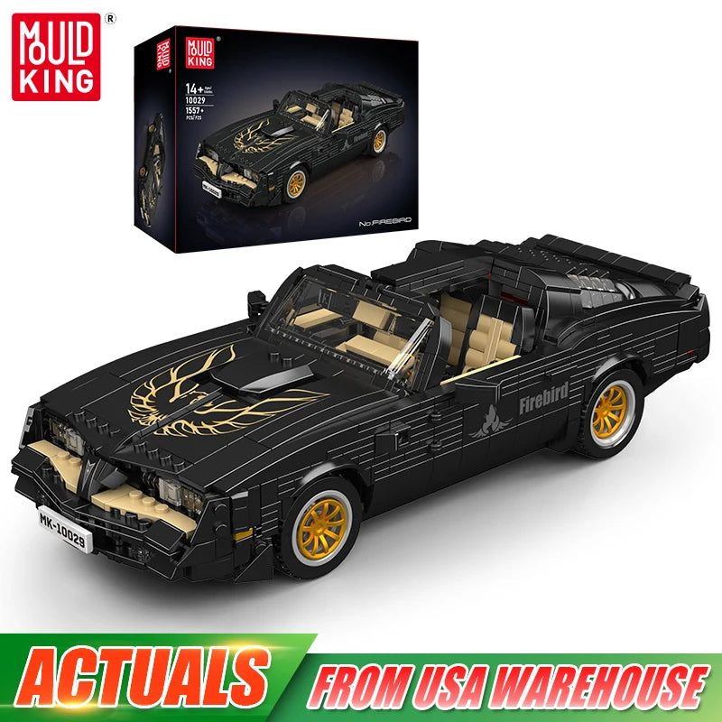 Mould King 10029 Firebird Vintage Car Building Block Set Compatible With Lego
