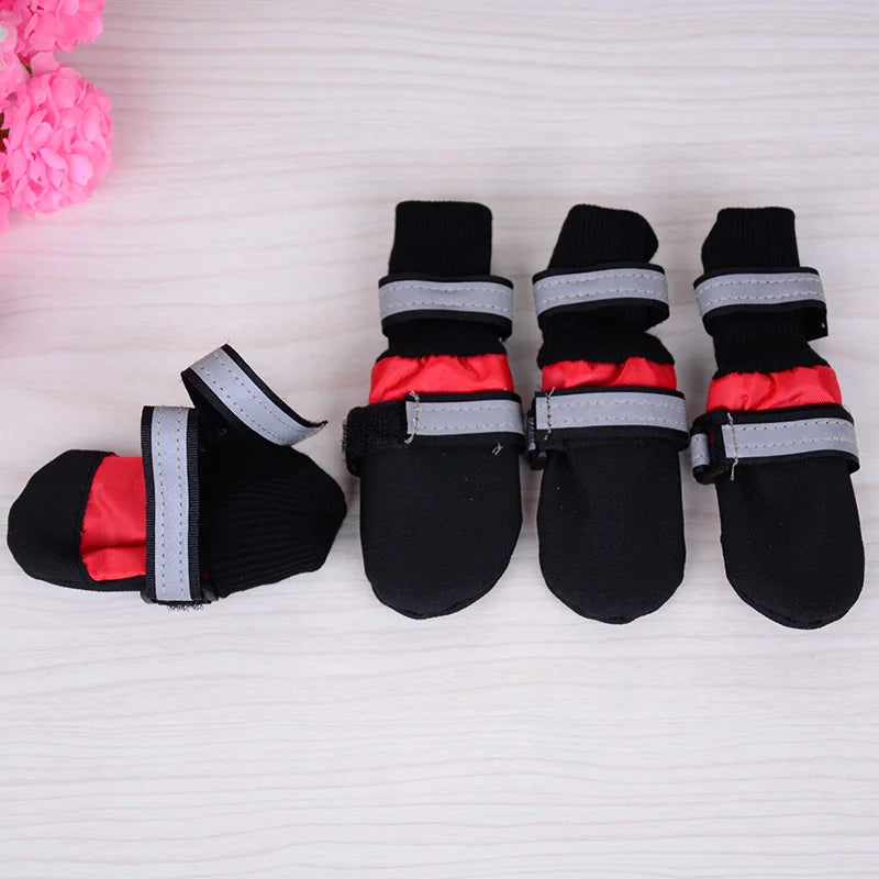 Waterproof Anti Slip Snow Boots For Large Dogs Camouflage Reflective