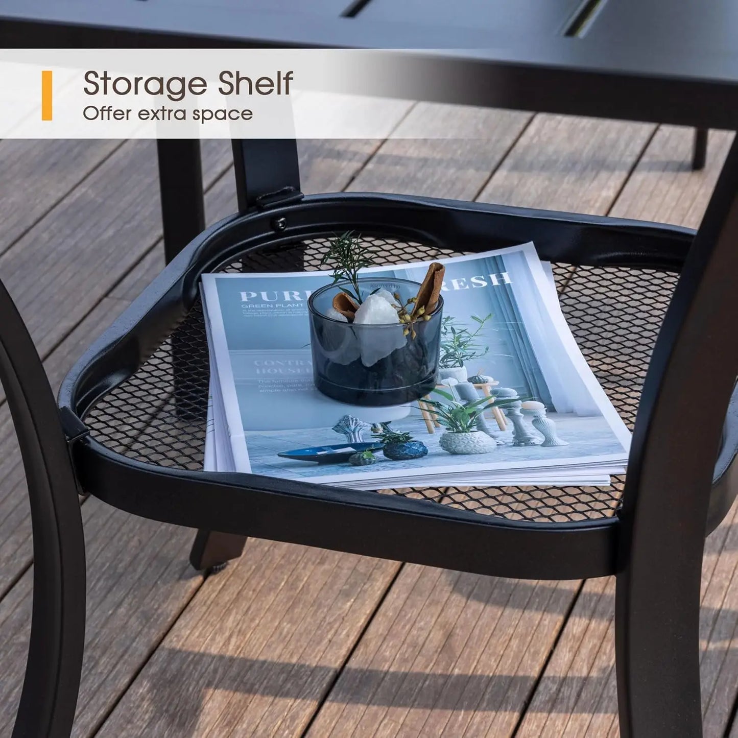 Outdoor Dining Set 3 Pieces Wood Patio Set With 2 Swivel Chairs And Table