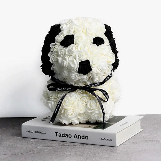 25cm Teddy Rose Dog Artificial Flower Home Decor Valentines