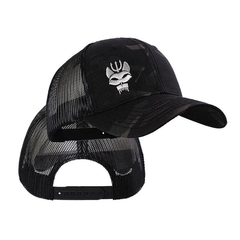 Unisex Polyester Tactical Baseball Cap Snapback Stretchy for Running and Fishing