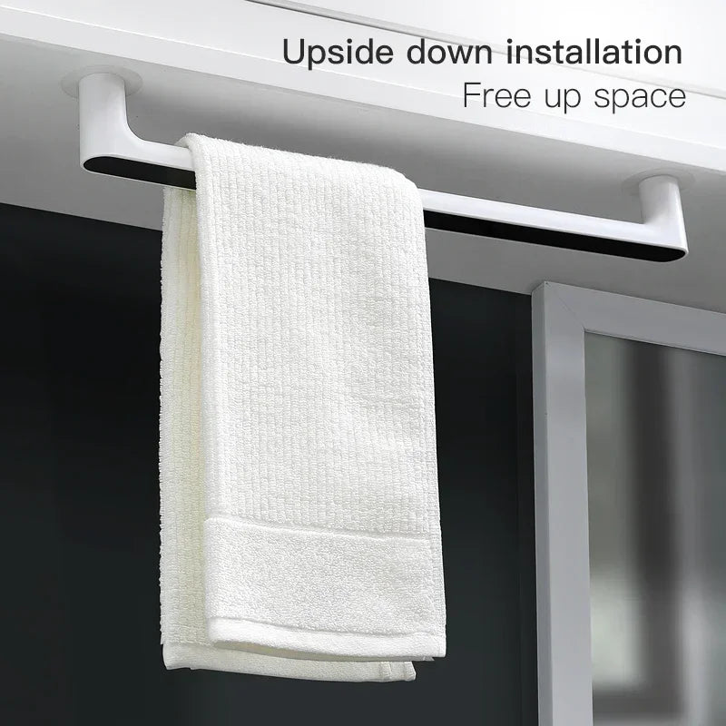 Self Adhesive Wall Mounted Towel Rack Bar Kitchen Organizer
