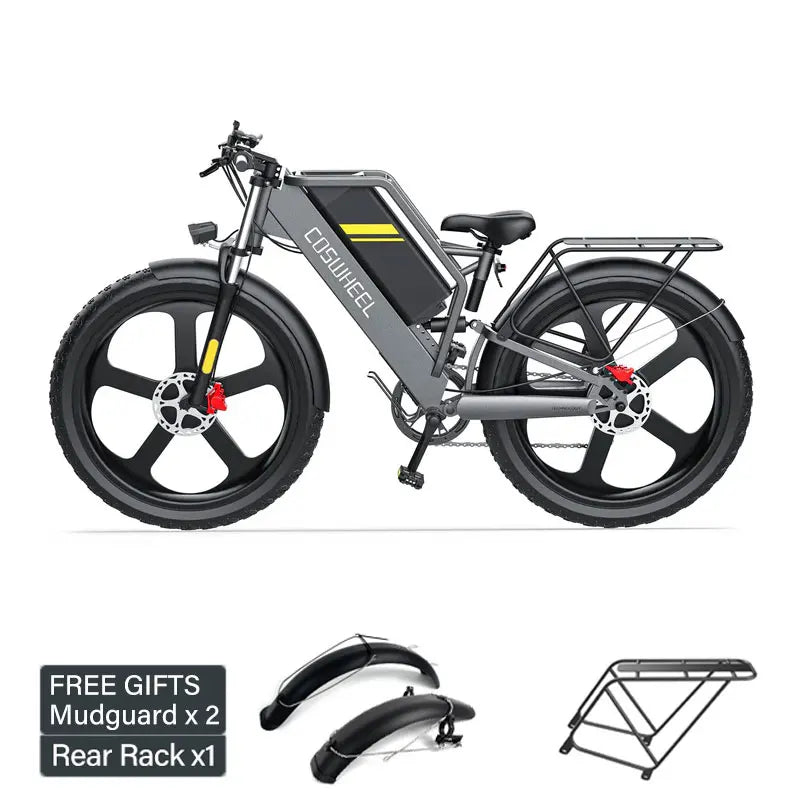 Coswheel T26 Electric Bike 26 Inch Fat Tire Ebike 1500W