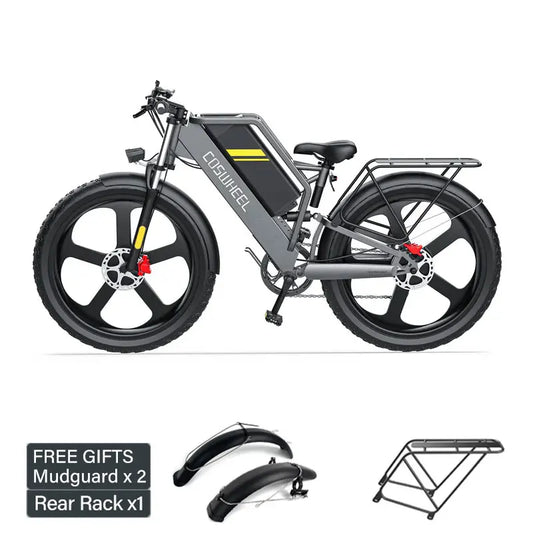 Coswheel T26 Electric Bike 26 Inch Fat Tire Ebike 1500W