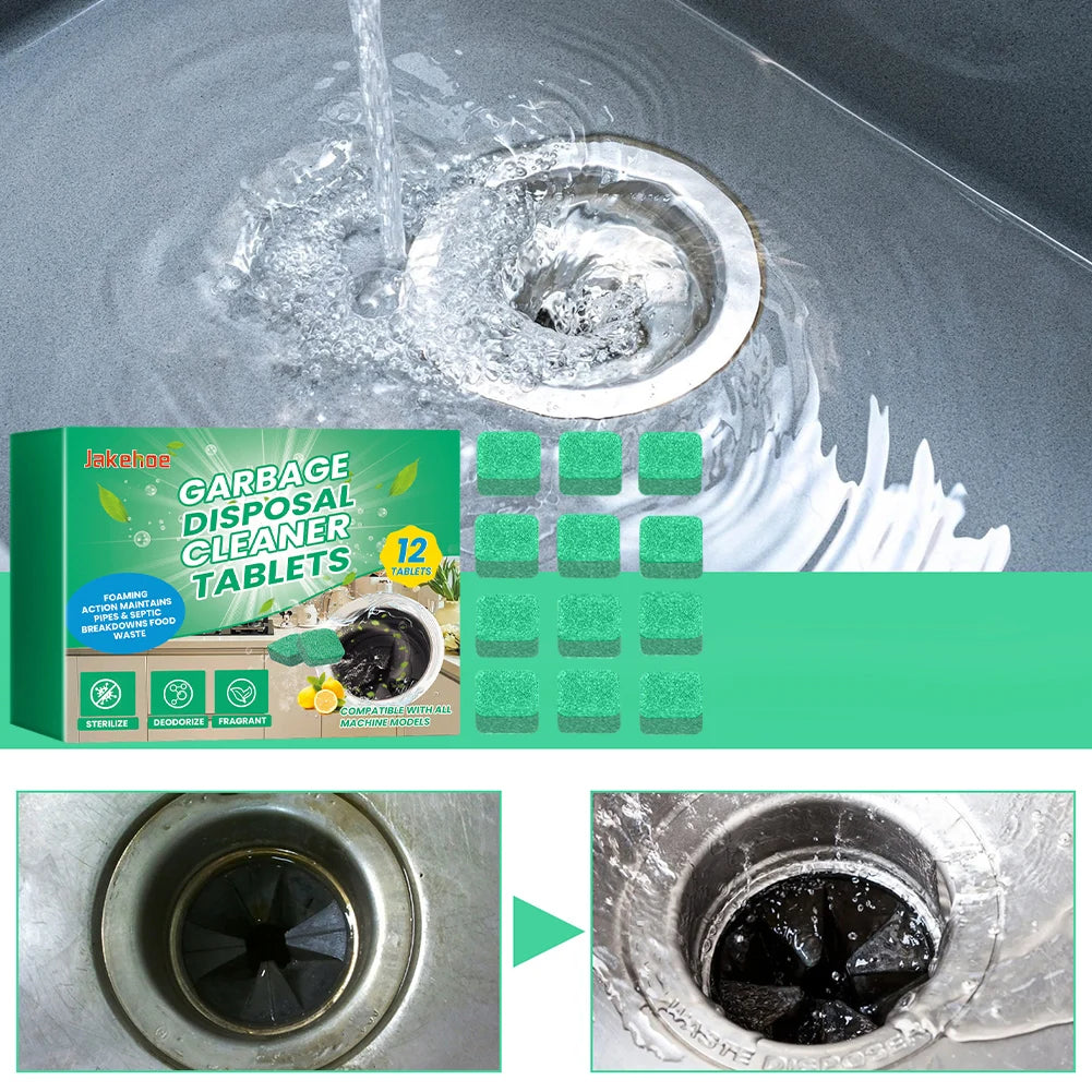 Garbage Disposal Cleaner Deodorizer Tablets Kitchen Sink