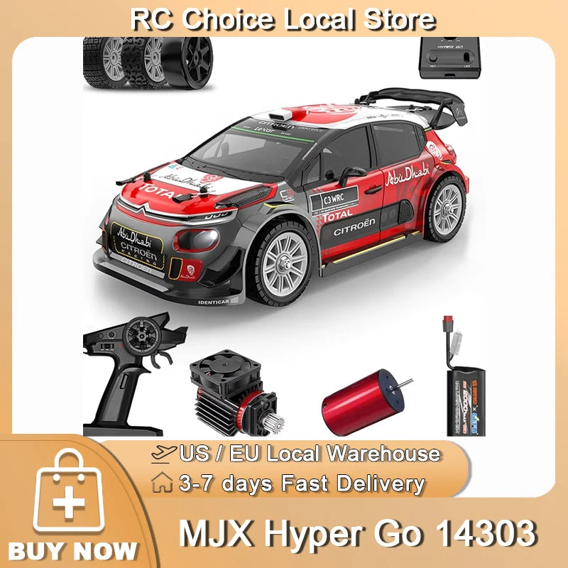 1 To 14 MJX 14303 RC Drift Car 2.4G Speed Brushless 4WD