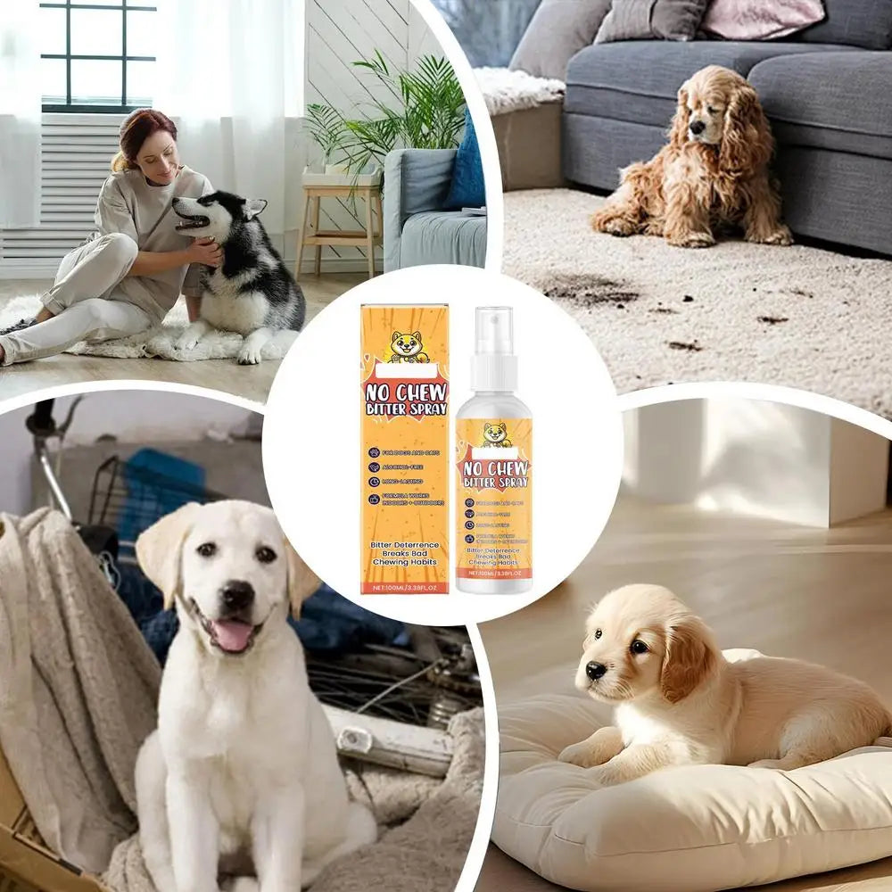 Anti Chew Spray For Dogs And Cats Stop Barking Licking Bitter Training Spray
