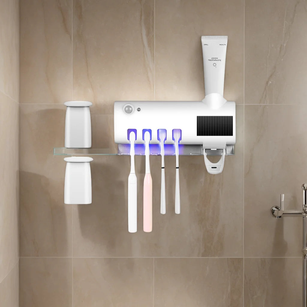 Wall Mounted Toothbrush Dispenser With Four Slots