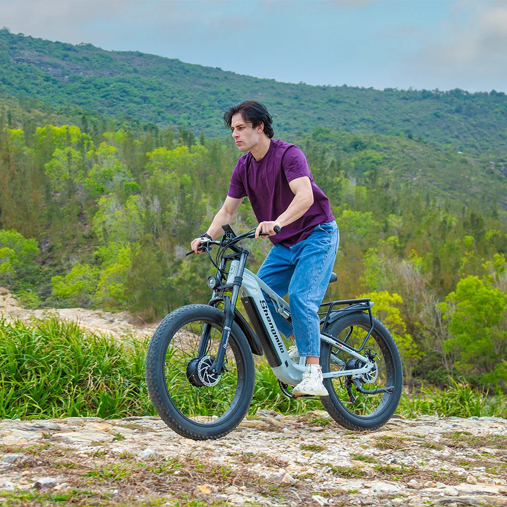 Shengmilo S600 26 Inch Electric Mountain Bike 2000W Dual Motor Fat Tire 17.5Ah