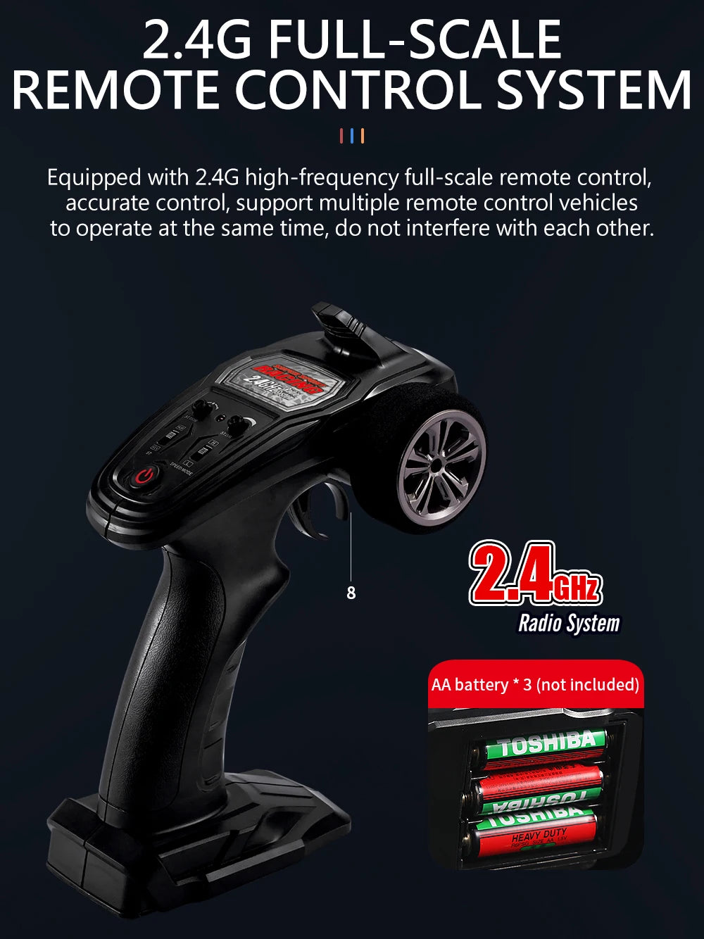 KF15 RC Car 1:16 Scale High Speed 40kmh Off Road Drift 2.4G Remote