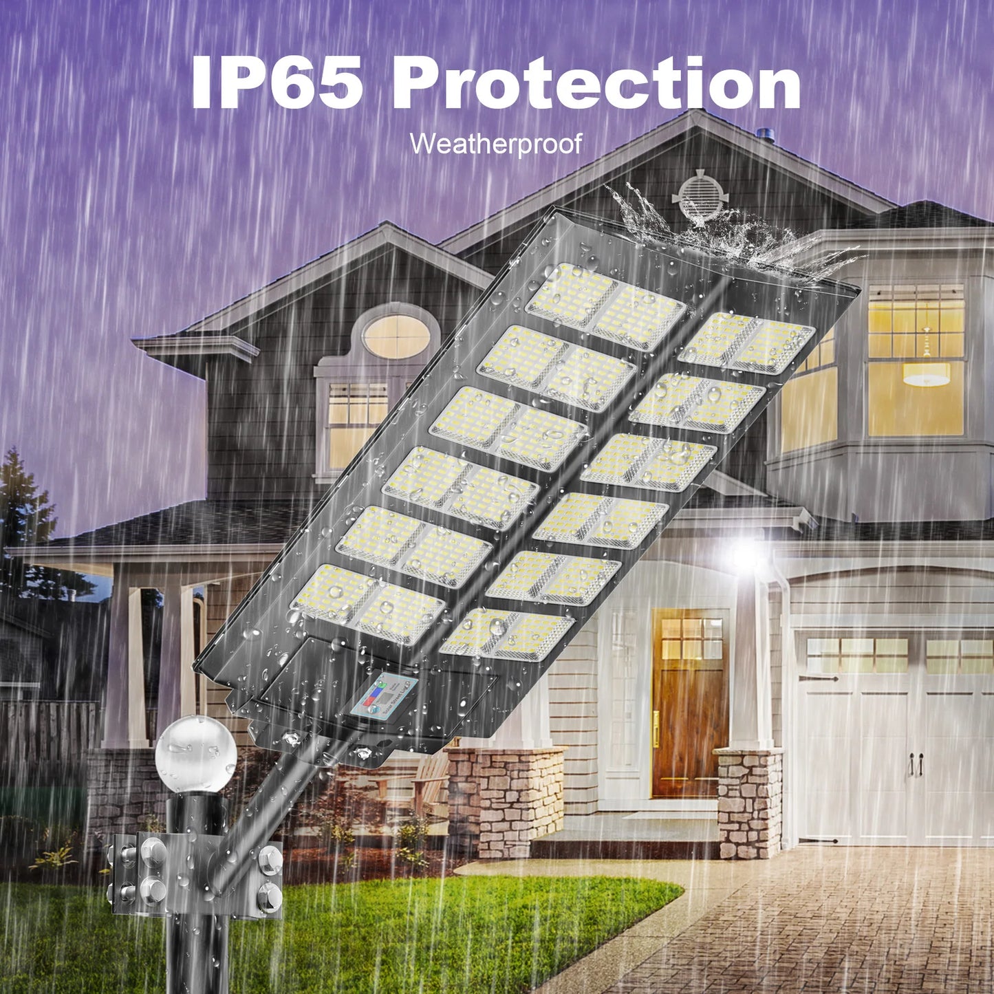 4 Pack Outdoor Solar Street Lights Automatic Sensor IP65 Waterproof Garden