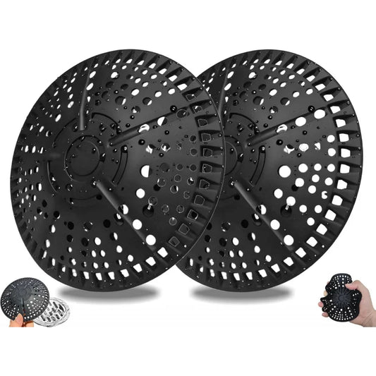 2 Pack Silicone Shower Drain Catcher And Cover For Bathroom