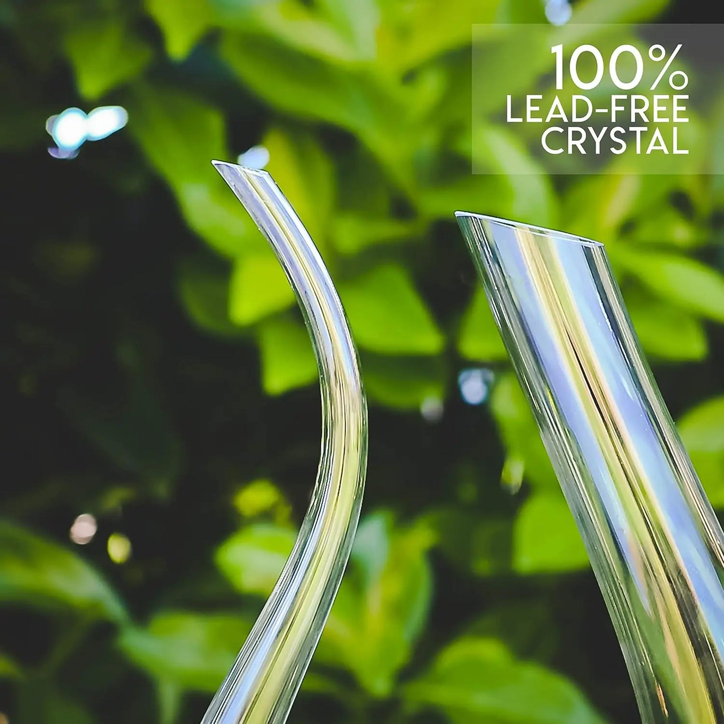 Galashield Lead Free Crystal Wine Decanter U Shape Aerator