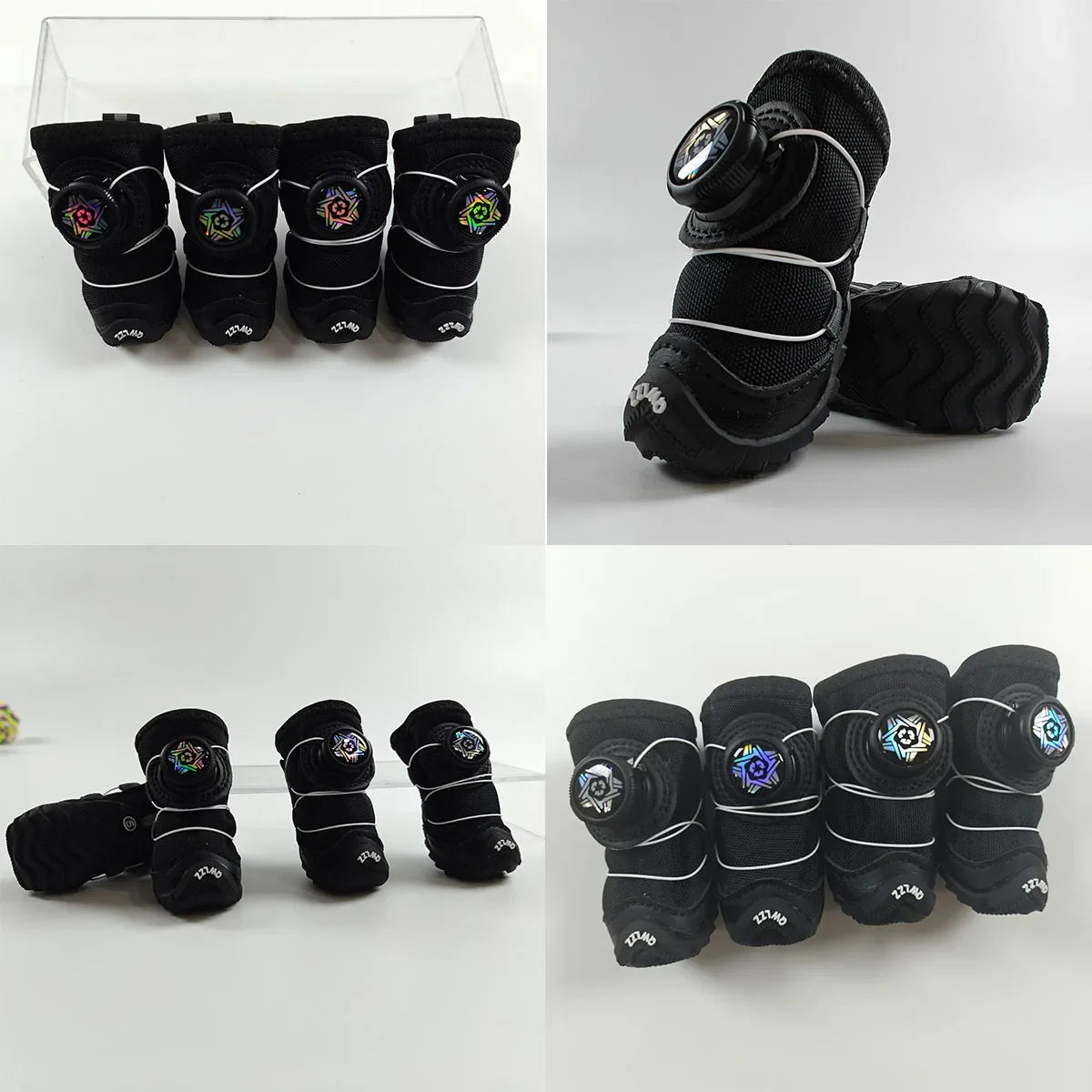 Winter Dog Shoes Warm Fleece Waterproof Snow Boots Chihuahua Yorkie