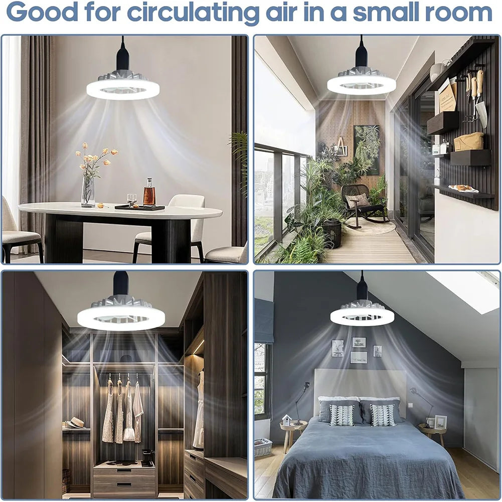 Ceiling Fan with Light Flush Mount Remote Control Modern Dimmable Ceiling Fan for Living Room and Dining Room