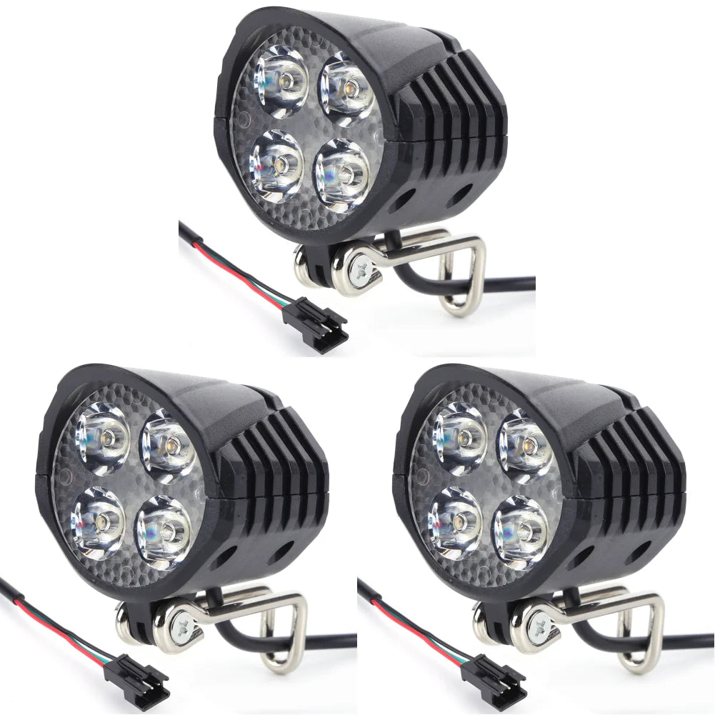 Electric Bicycle Light With Horn 48V LED Front Easy Install