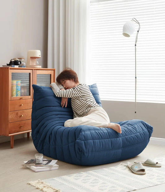 Modern Big Bean Bag Chair Memory Foam Floor Sofa Recliner