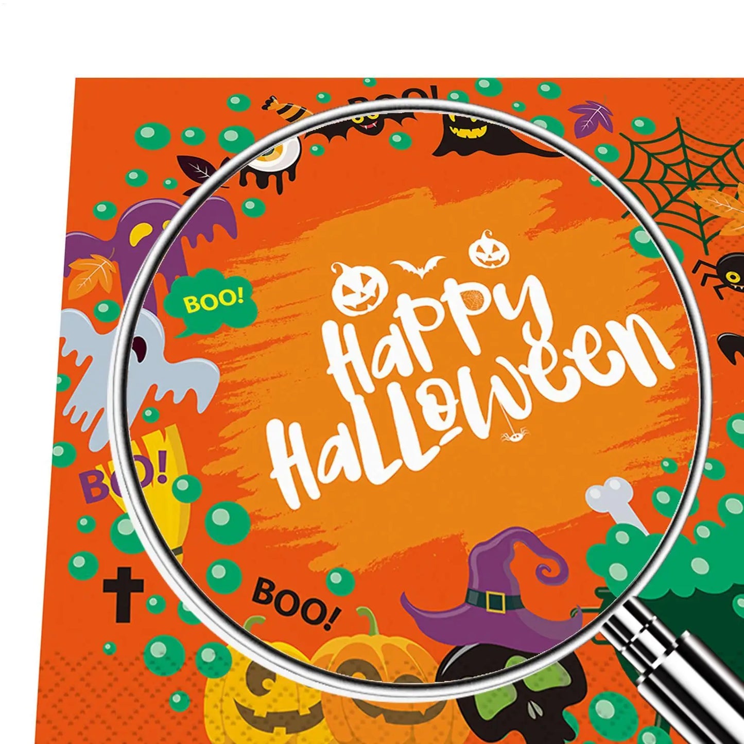 Halloween Paper Napkins 20 Sheets Ghost Skull Design