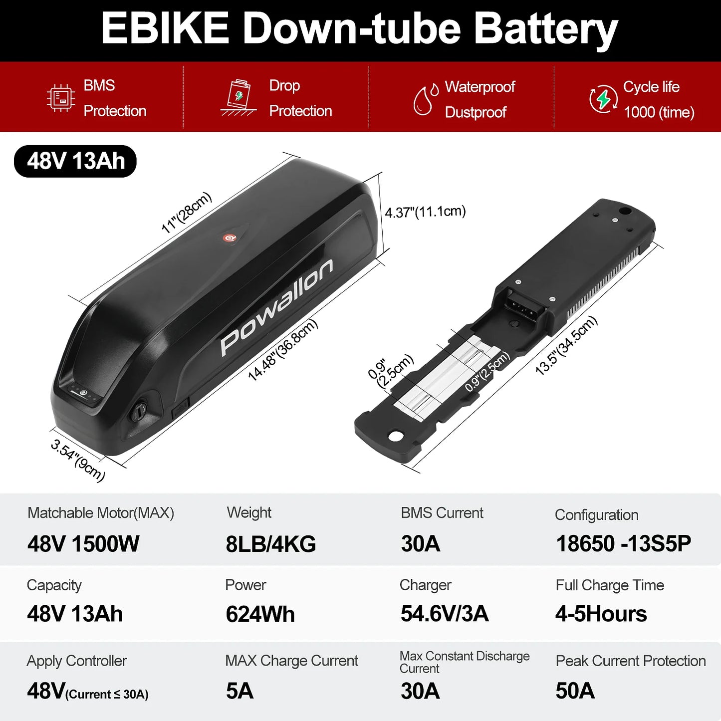Ebike Conversion Kit Battery 750W Mid Drive Torque Sensor