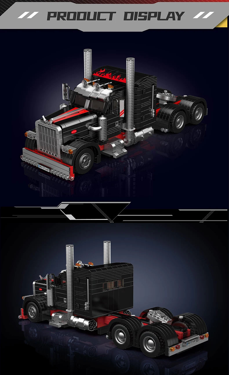 Mould King 10037 The American Truck Building Block Set Compatible With Lego