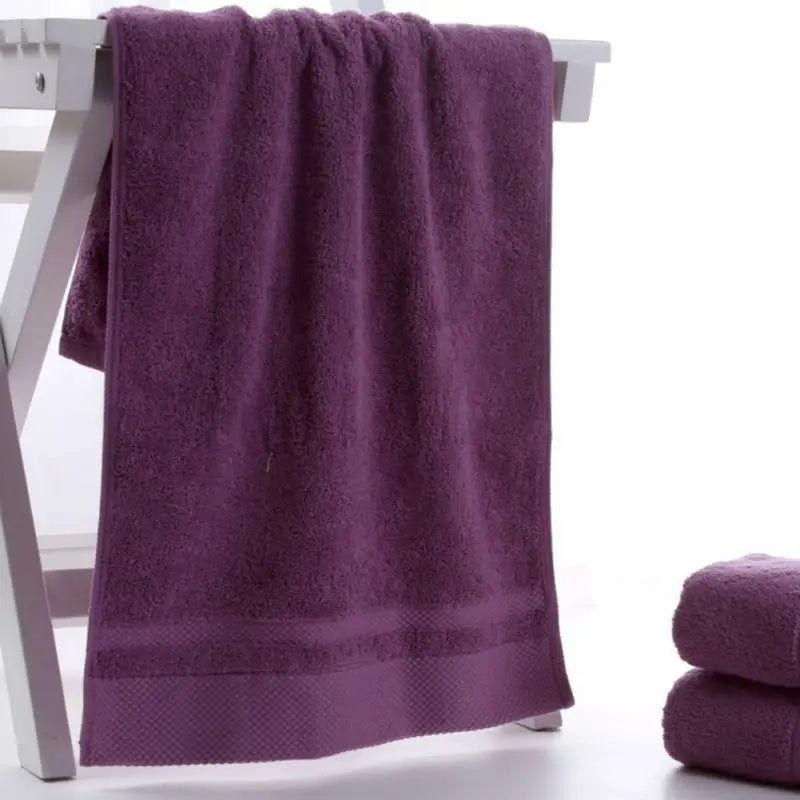 Three or Six Thickened Soft Cotton Bath Towels Sets 34x75cm