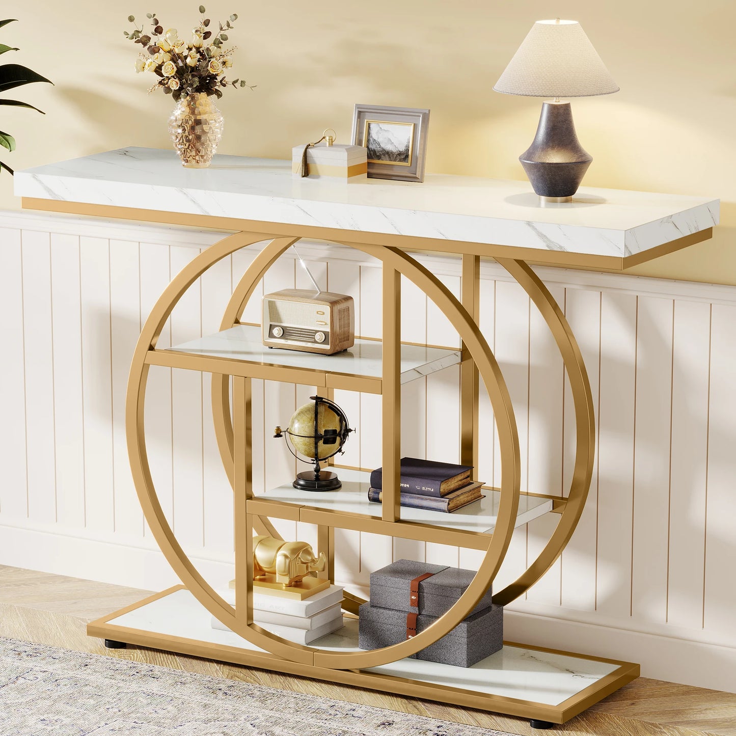 Tribesigns 41.3 Inch Console Table Four Tier Entryway