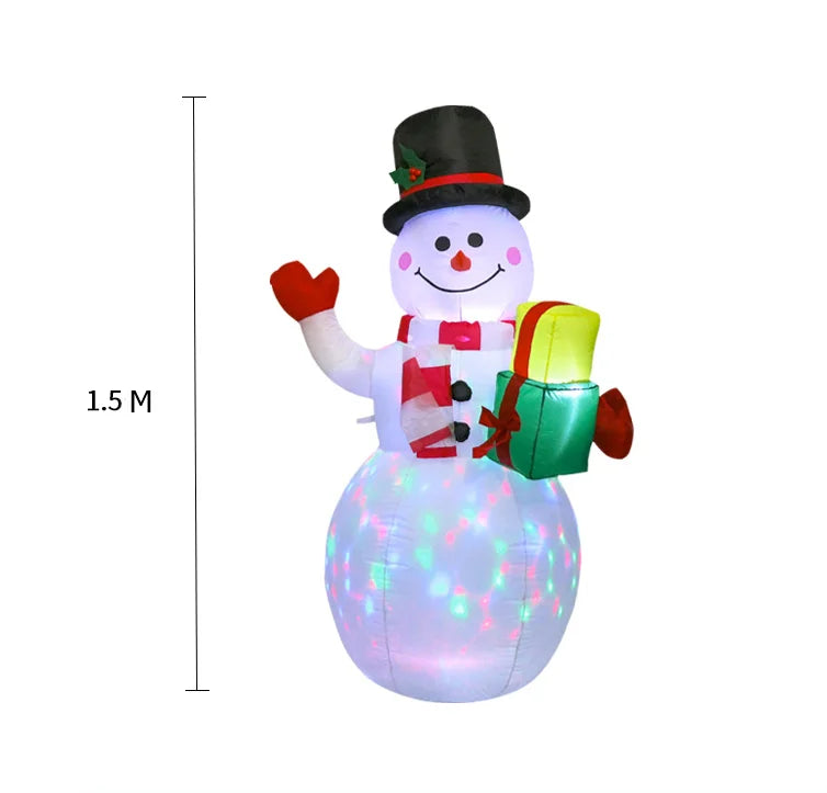 Christmas Inflatable Snowman With Illuminated Lights