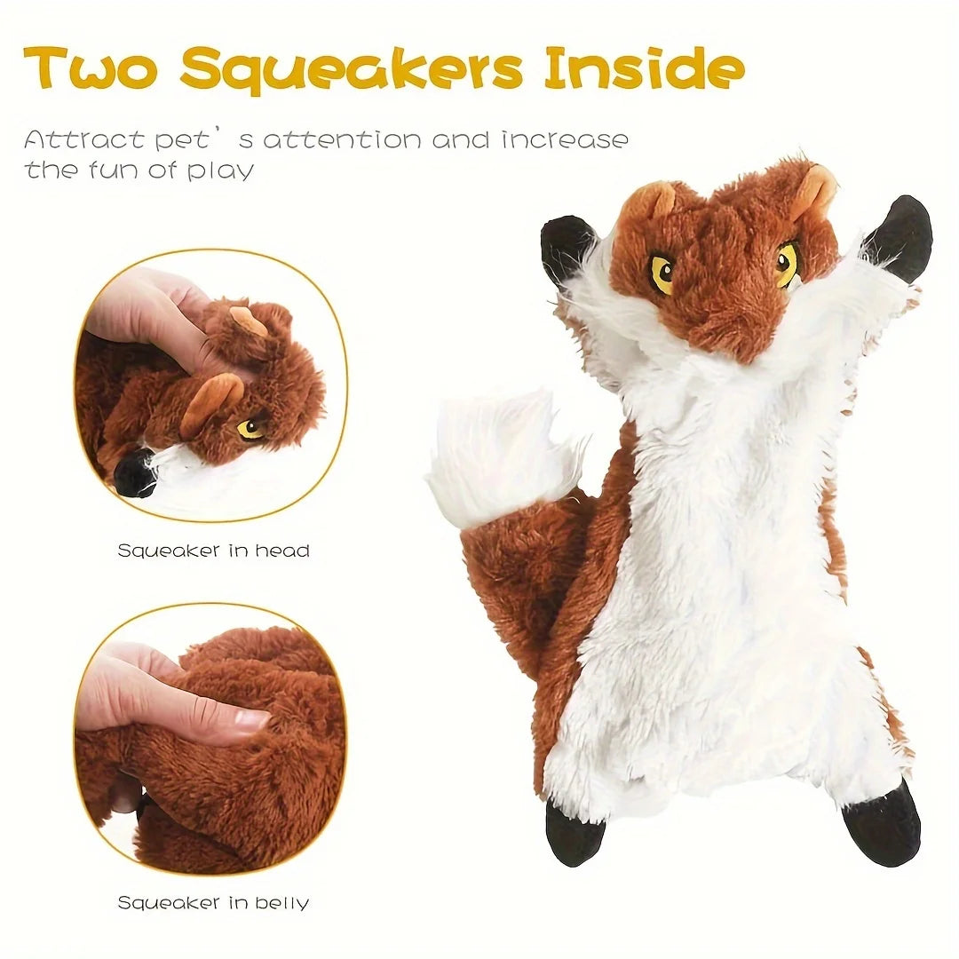 Squeaky Plush Dog Toy Chew For Small To Large Breeds