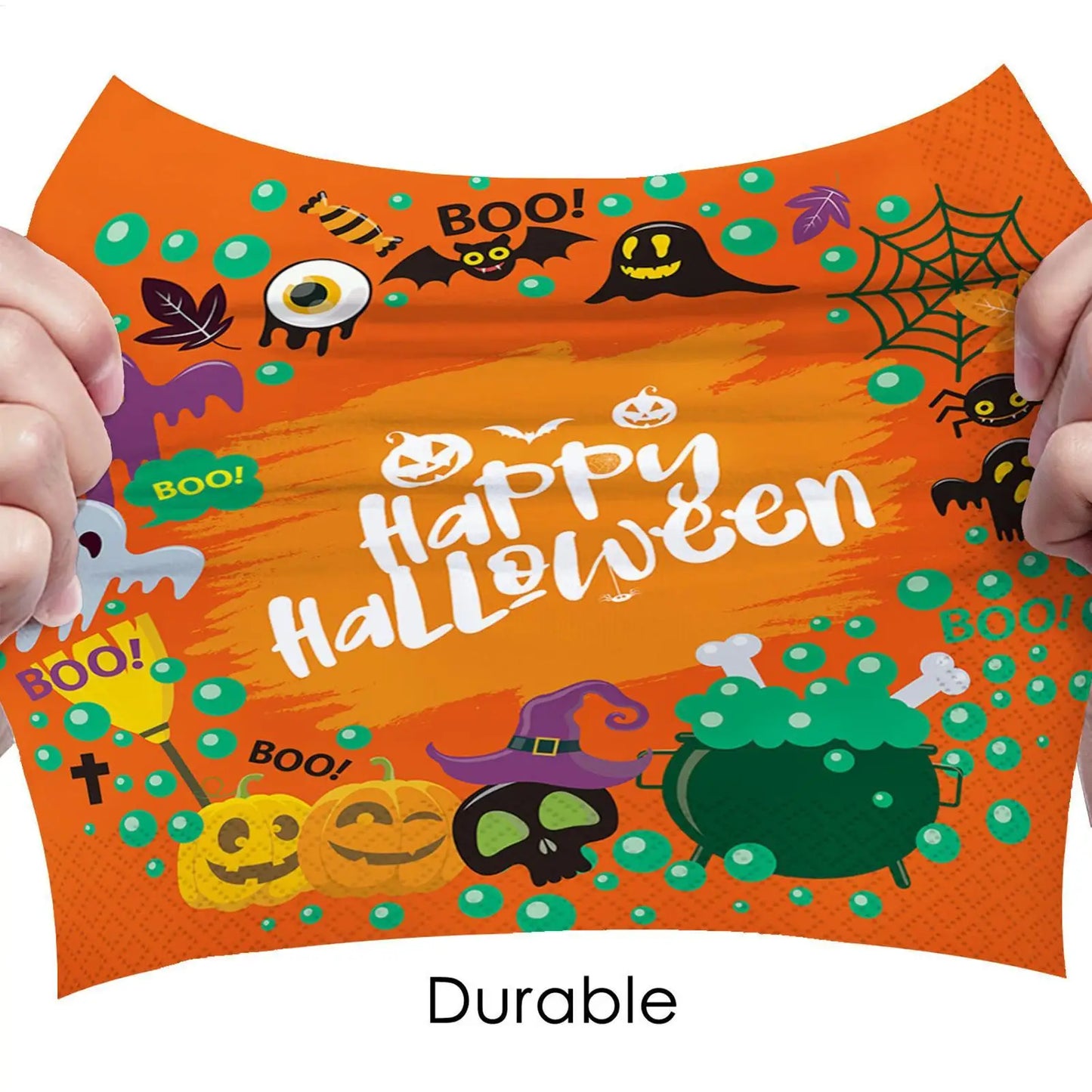 Halloween Paper Napkins 20 Sheets Ghost Skull Design