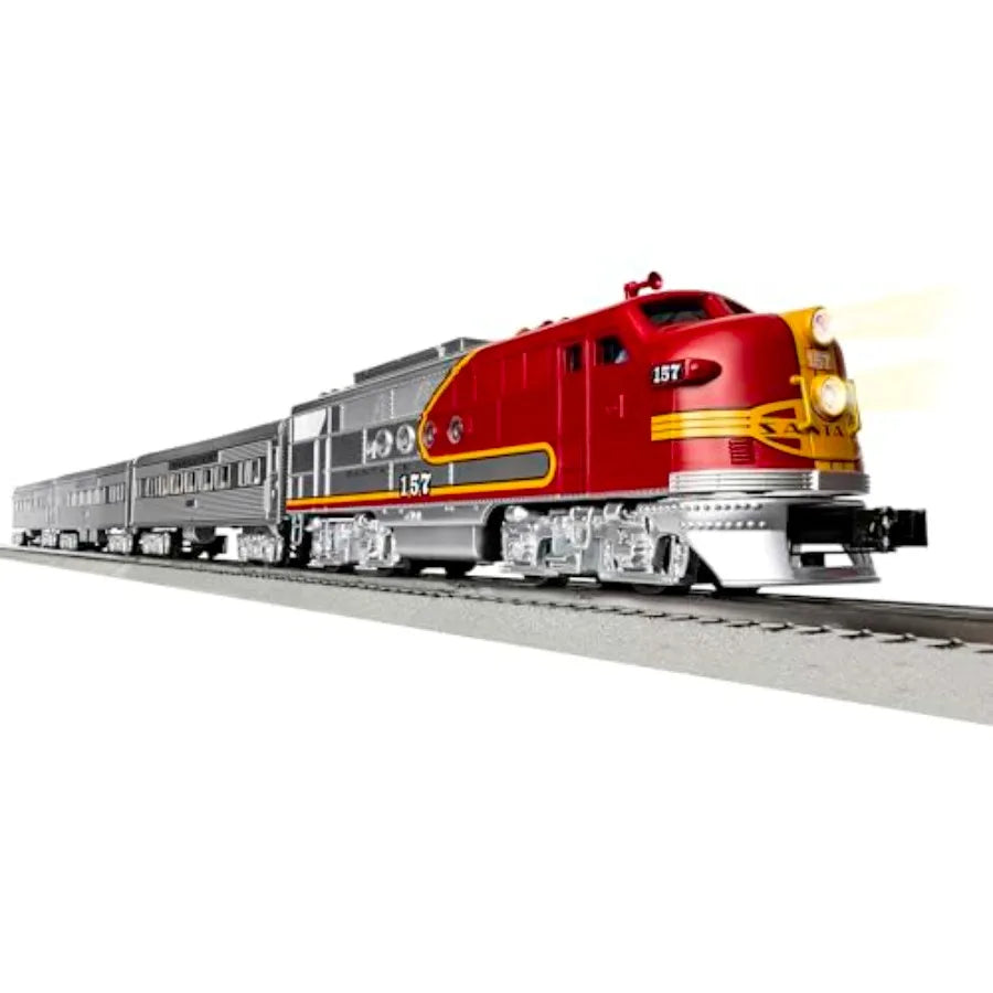 Electric O Gauge Lionel Santa Fe Super Chief Train Set Bluetooth Remote Control